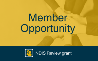 Member Opportunity: NDIS Review grant to engage people in closed settings