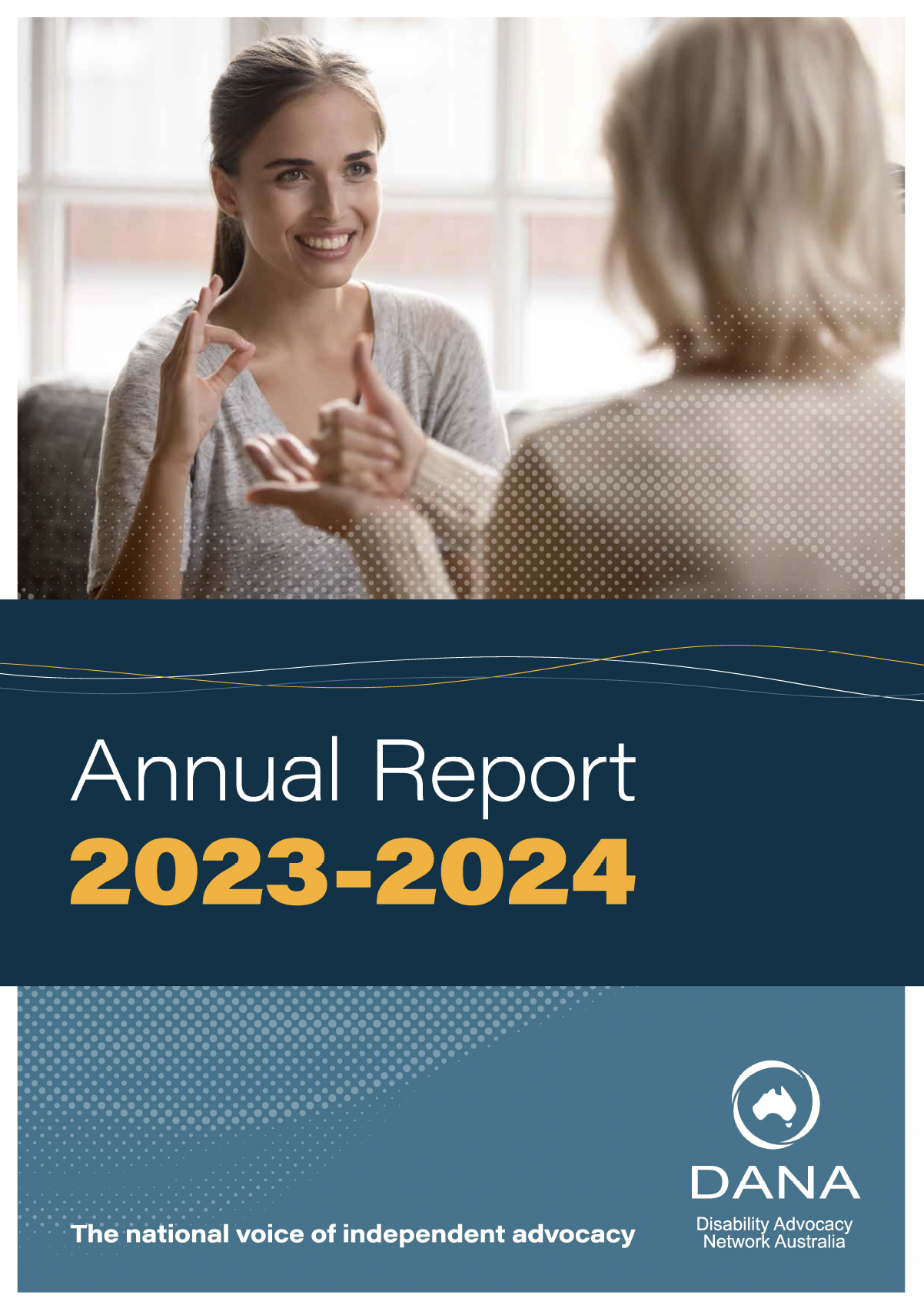 Cover image of DANA's Annual Report 2023 to 2024