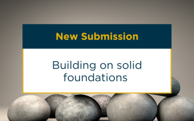 Now is the time to reinforce and build on solid foundations